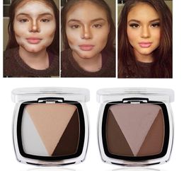 Maquillage entièrement 3 couleurs palette bronzeramphightlighter perfect Perfect Brighten Foundation for Face HighLighter Control Contour5978736