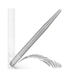 Entièrement 300pcs Silver Professional Permanent Makeup Pen 3D Broide de maquillage manuel Tatoo Tattoo Microblade 9005770