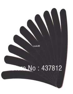 Whole 30PCS Grand Crescent Professional Art Grit Grit Black Sandpaper Files Nail Files pour Nail Art Tips Manucure1860283