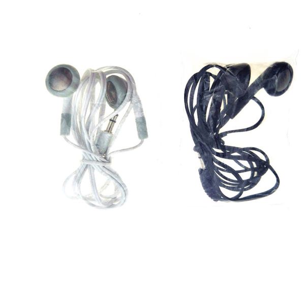 Écouteurs entiers en vrac de 35mm, écouteurs, casques d'écoute, couleur noir et blanc, pour téléphone portable mp3 mp4, 200 pièces, lot4245709