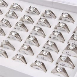 Hele 36Pcs mix veel Maat Unisex Plated Rvs ring mode-sieraden Band ringen Set vijzel Ringen weding ring Gift S185i