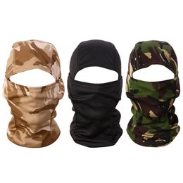 Whole- 3d Camouflage Cycling Full Face Mask Camo Headgear Balaclava Couche pour la chasse ￠ la p￪che Camping UV Protection UV Mask262Z