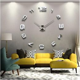 Entier - 3d décoration de maison bricolage mural mural uniques petits nombres autocollants auto-adhésifs décor mural moderne mural 246x