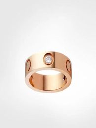 Todo 4 mm 5mm titânio aço amor anel de alta qualidade designer rosa ouro casal anéis moda jóias original à prova de poeira bag9684744
