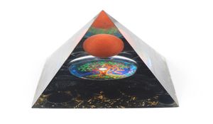 Hele 5 stuks hanger orgon energiesteen en hars piramide 3D symbool ster overdracht gelukscadeau sieraden5683556