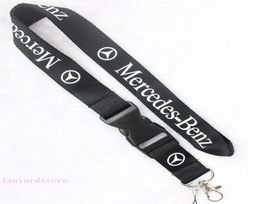 Hele 50 pc's populair autoberk Benz bba lanyard industrieën verwijderbare sleutelhangers badge hanger party cadeau mobble telefoon lanyard8568236