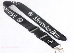 Marque de voiture populaire de 50 PCS Benz BBA Lanyard Industries Améliorable Chaînes clés Badge Pendant Party Gift Moble Phone Lanyard1371609