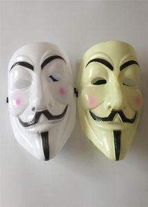 Entier 500pcs Halloween Masque V pour Vendetta Masque Anonyme Guy Fawkes Déguisement Adulte Costume Accessoire Fête Cosplay Masques1020063