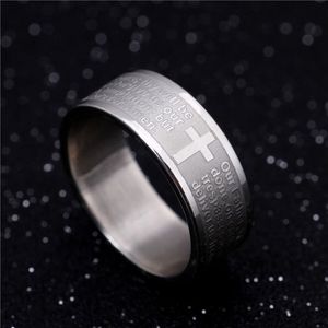 Hele 50 Stuks Engels Het Onze Vader Zilver Rvs Ets Heren Sieraden Ringen Hele Gemengde Lots252f