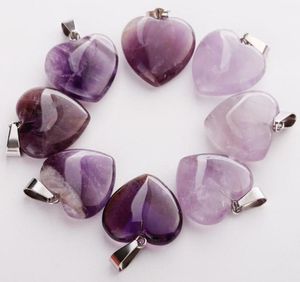 Entier 50pcslot mode Améthystes naturels Stone Différentes perles de forme pendentifs Bijoux de bricolage Fabrication pour les femmes Shiping Q11134912251