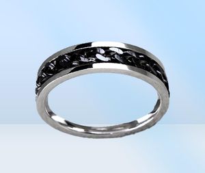 hele 50pcslot top mannen vrouwen roestvrijstalen ketting spinner ringen mode sieraden feestgeschenken punkstijl fietser ring4641011