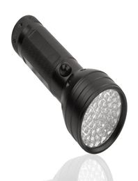 Les lampes de poche entières entières 51 ultraviolets LED Violet Blacklight Black Light Torch 395NM 51led aluminium coque UV Torche Mini Light3499866