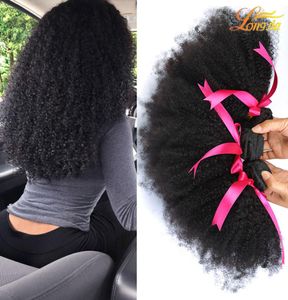 Entier 7A Brésilien Indien Péruvien Malaisien Extension de Tissage de Cheveux Humains Brésilien Vierge Humaine Afro Trame 3Bundles 100gpcs Nat9105744