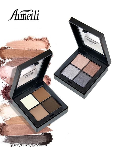 Aimeili entier 4 Color Shadow Cosmetics Minaire Maquillage Maquillage Palette de fard à paupières pour femmes pour femmes 9 Style Couleur ES4102733