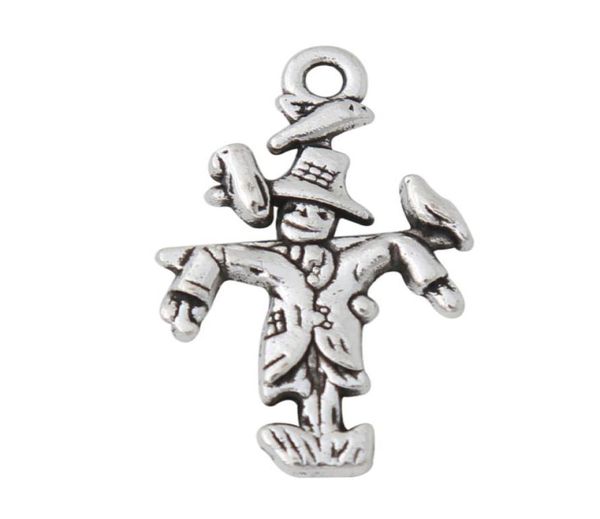 En alliage entier antique en argent plaqué Scarecrow Shape Charms Forme Farmers 1525 mm 100pcs AAC3827952102