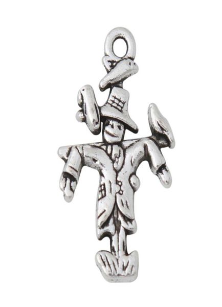 En alliage entier antique en argent plaqué Scarecrow Shape Charms Forme Farmers 1525 mm 100pcs AAC3827144944