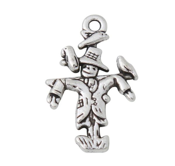 En alliage entier antique en argent plaqué Scarecrow Shape Charms Forme Farmers 1525 mm 100pcs AAC3822827717