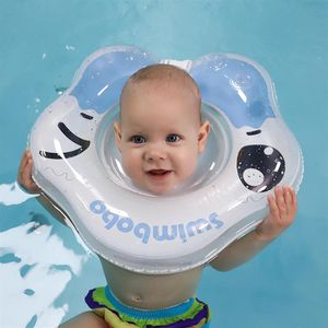 Anneau de baignoire gonflable pour bébé, cercle de cou de natation pour bébé entier, accessoires flottants en PVC pour garçons et filles Dro274T