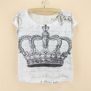 Robe d'été avec couronne noire entière, t-shirt blanc, grande taille, bonne qualité, vêtements pour femmes, nouvelle collection, 273j