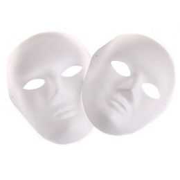 Masque de mascarade blanc entier pour femmes et hommes, Costume de Cosplay de danse, masque de bricolage de haute qualité 210W