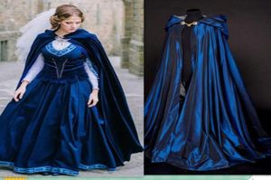 Cape à capuche de noël bon marché, bleu entier, Capes de mariée, hiver 20172018, veste longue d'halloween, enveloppes de demoiselle d'honneur de mariage37317213679714