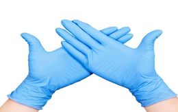 Gants jetables de couleur bleue entière gants jetables en plastique gants en nitrile nettoyage ménager résistant à l'usure anti-poussière anti 1301035