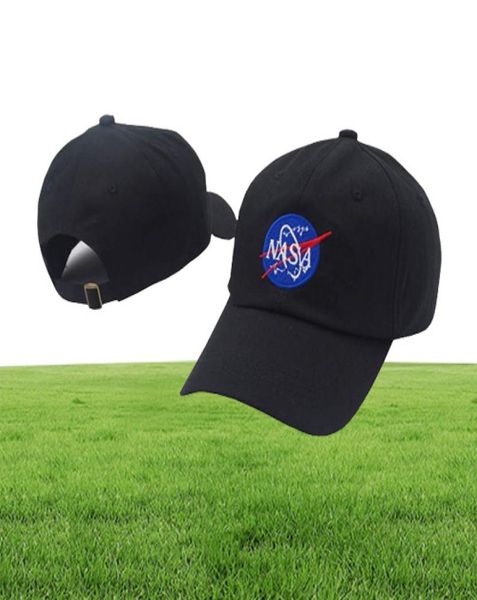 Hueso entero Hombres Mujeres NASA NECESITO MI ESPACIO 6 paneles Gorras Snapback Moda Hip Hop Casquette Gorra Gorras de béisbol Strapback2461641