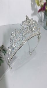 Accessoires de cheveux de mariage de mariée entière diadèmes et couronnes en cristal bandeaux pour femmes filles anniversaire mariée Noiva diadema 20206347195