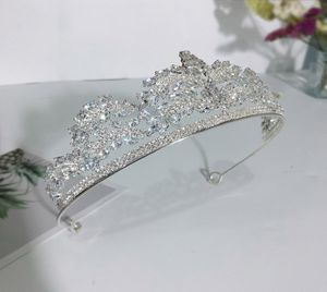 Accessoires de cheveux de mariage entiers diadèmes et couronnes en cristal bandeaux pour femmes filles anniversaire mariée Noiva diadema 20205607549