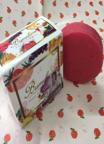 Savon de blanchiment de travail naturel de Bumebime entier avec du savon à huile brillante blanc essentiel Fruit Dhl Ship4875466