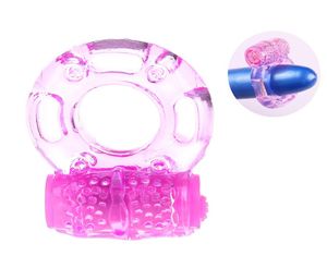 Hele Vlinder Siliconen Cockring Jelly Vibrerende Sex Penis Ring Vertraging Voortijdige Ejaculatie Lock Vibrator Speeltjes voor Men5836158