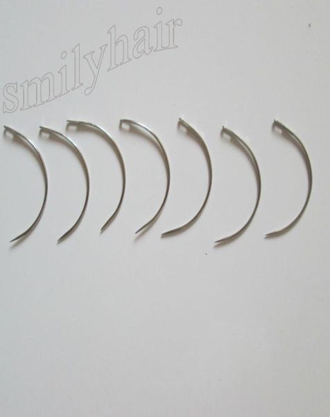 Agujas curvas de estilo C entero para la máquina de tejido de cabello Magnia de agujas para el cabello Longitud de la aguja de costura de 65 cm7041664