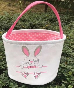Panier de Pâques de Pâques entières Bodet de Pâques Blank Bunny Tote Sacs Kids Gift Happy Pâques Decoration Rabbit SSA2246557567