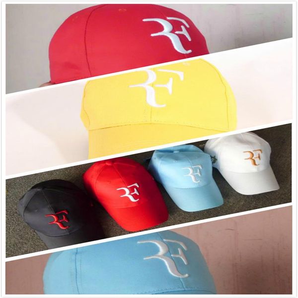 Casquettes entières 16 couleurs Roger Federer Rf hommes casquettes de baseball coton décontracté casquette hip-hop réglable sport Hat269a