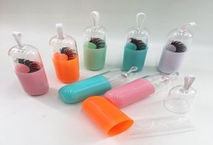 Capsule entière bouteille de pilules contenants cosmétiques vide bouteille de capsule d'emballage vide avec lashes de vison à bande complète 3D 5156955
