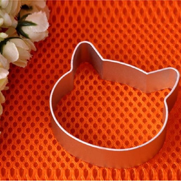 Outils de cuisine de noël en forme de tête de chat entier, en alliage d'aluminium, Fondant, biscuits, gâteaux, Sugarcraft, coupe-piston B0137340k