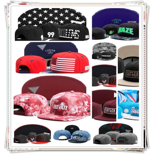 Casquettes Snapback Whole Cayler Sons chapeaux brodés hommes Snapbacks casquette arrière réglable pour femmes Top Quality7245503