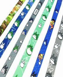 Sangles de téléphone portable entières Charms 20pcs Anime Tonari no Totoro Cartoon Mobile lanière porte-clés carte d'identité accrocher corde Sling Neck Ba9521262