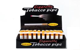 Bateadores de cigarrillo de cerámica entero Sparkle Metal Smoke Humo Tubas de tabaco Herbe Un bateador Bat tubería de fumar pipa de cigarrillo7870264