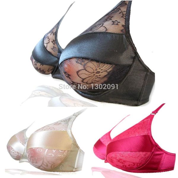 Entièrement charmant Sexy Style sous-vêtements insérer soutien-gorge poche pour fausses formes faux seins silicone sein CD cosplay 188n