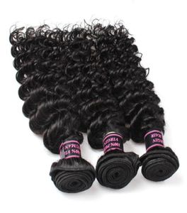 Entier pas cher 8A trames de cheveux brésiliens 5 paquets vague profonde Extensions de cheveux vierges non transformés péruvien indien malaisien30755949971822