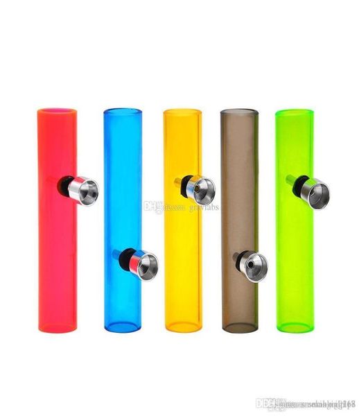 ganze billige Acryl-Handpfeifen Protable Steamroller-Pfeife zum Rauchen von Tabak-Zigaretten-Trockenkräuterpfeife 8213654