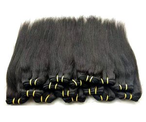 hele goedkope braziliaanse steil menselijk haarbundels weeft 1kg 20 stuks veel natuurlijke zwarte kleur nonremy kwaliteit menselijk haar 50g6864660