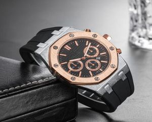 Montre-bracelet de Sport de luxe pour hommes, bon marché, 45mm, mouvement à Quartz, horloge avec bracelet en caoutchouc, offshore8422770