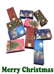 Caja de pestañas navideña completa, pestañas de visón de 25mm, caja de embalaje vacía, caja de regalo magnética roja para Festival, Fashion7326715 a granel