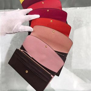 Ensemble long portefeuille en cuir classique pour les femmes multicolore porte-monnaie porte-carte dame paquet porte-monnaie dames zipper pocket1933
