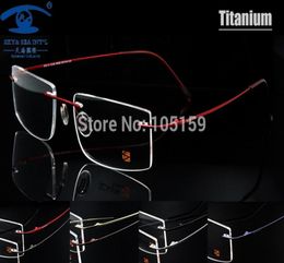 Des lunettes de titane sans bordure entières Frame des hommes Men de mémoire Cadres de lunettes 7 couleurs Rencontre 156 161 Eyewear sur ordonnance1609884