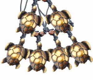 Entier COOL 12 pièces imitation os sculpté belles tortues de mer charmes pendentifs surf colliers cadeau MN443324887464269