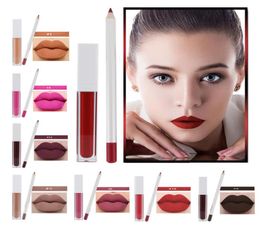 Kit de lèvres de maquillage personnalisé entièrement cosmétique LIPLINER LIPSTICK SET PAS DE LOGO 17 COULEURS MATTE LIP BLOSS LIPLINER SETLÉE PRIDE LIQUID4249441