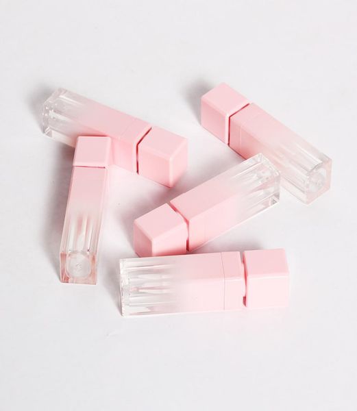 Cosmetics entiers Pink Vide Lip Bloss Tubes carrés Gold Lip Gloss Bouteille à lèvres Lipgloss Regloss Rechargeables CONTERNEURS MADEUP7981726